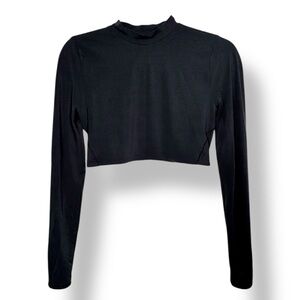 Lululemon Wundermost Ultra-Soft Nulu Mockneck Super-Cropped Long-Sleeve Shirt